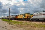 Diesel locomotives in the yard